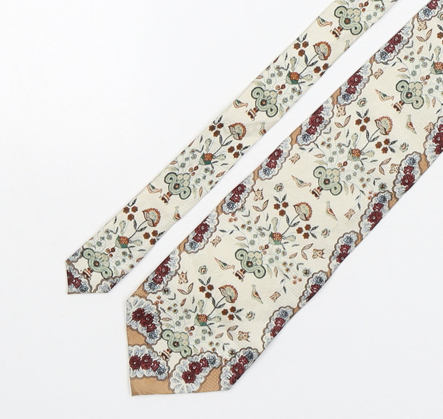 Consenso Uomo Mens Multicoloured Floral Silk Pointed Tie One Size