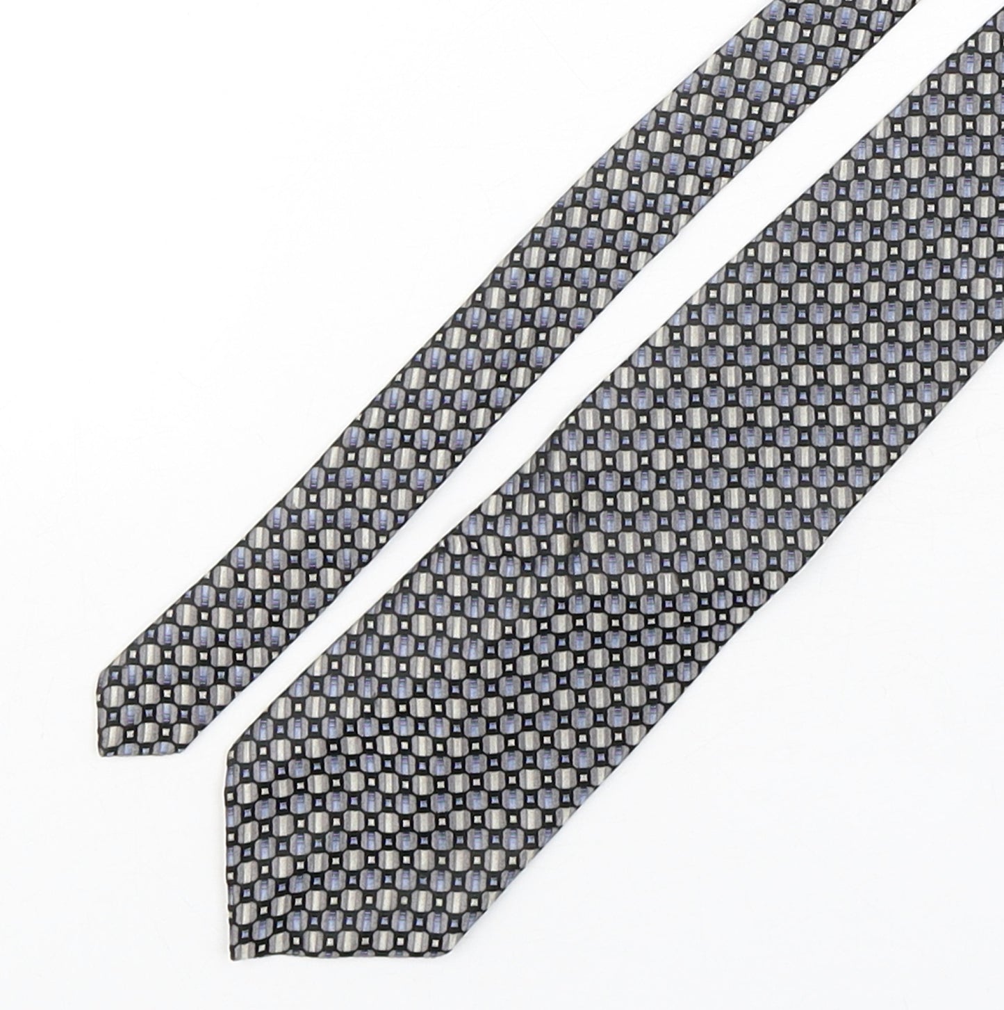 Van Heusen Mens Multicoloured Geometric Silk Pointed Tie One Size
