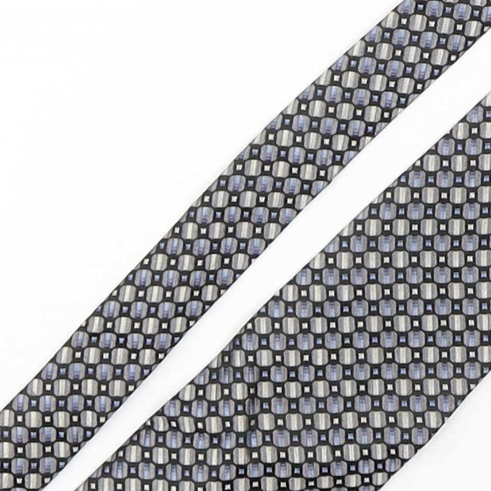 Van Heusen Mens Multicoloured Geometric Silk Pointed Tie One Size