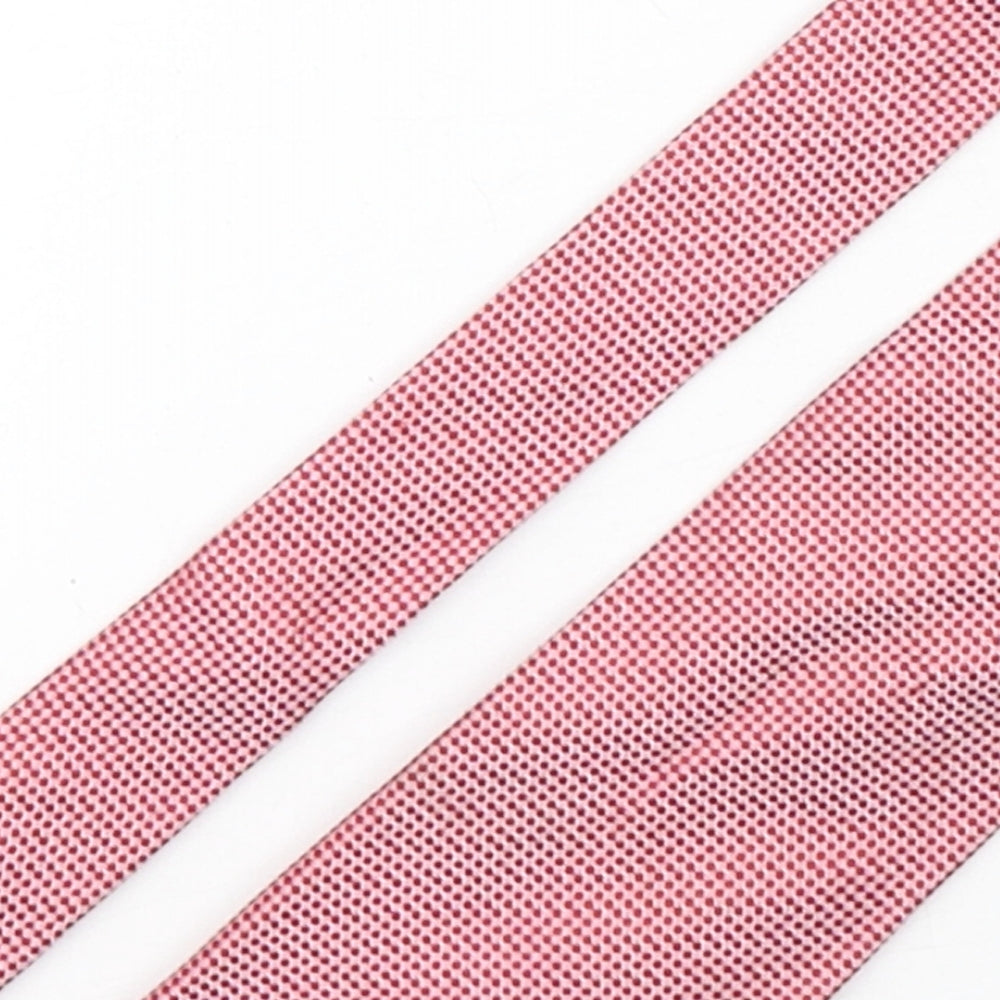 Dehavilland Mens Pink Plaids & Checks Silk Pointed Tie One Size