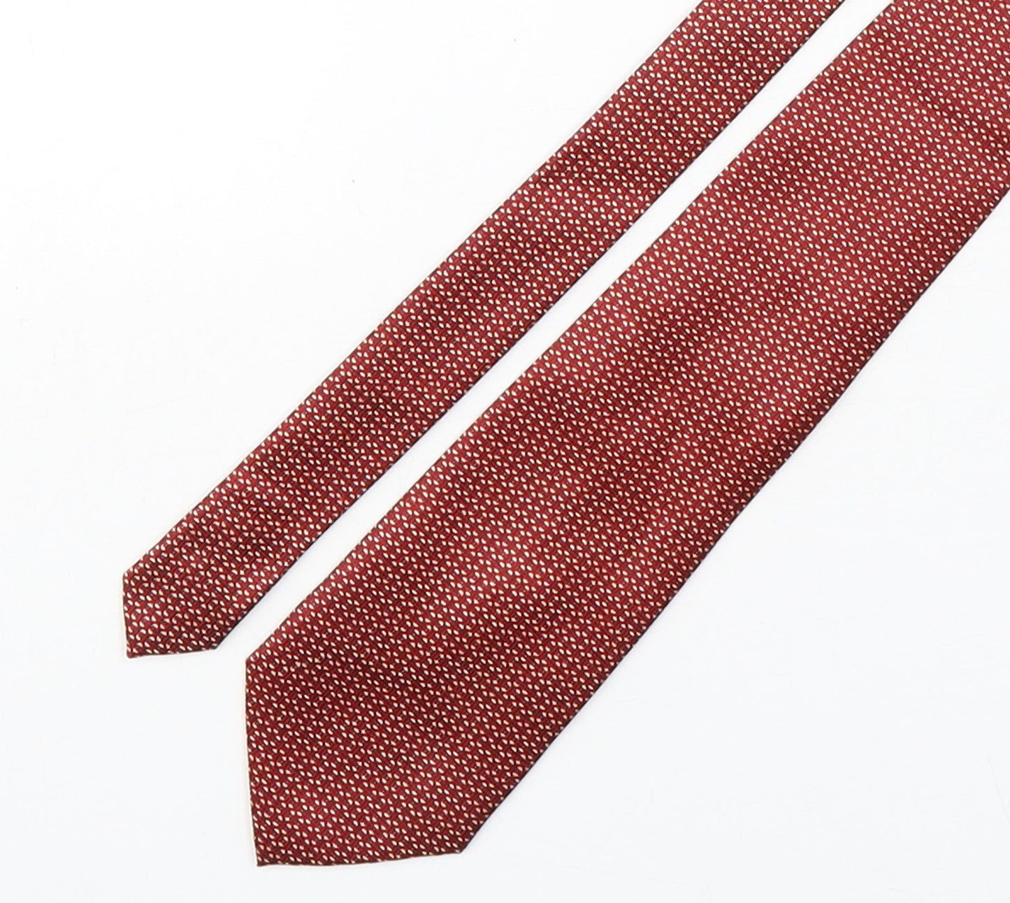 Ted Taylor Mens Multicoloured Geometric Polyester Pointed Tie One Size