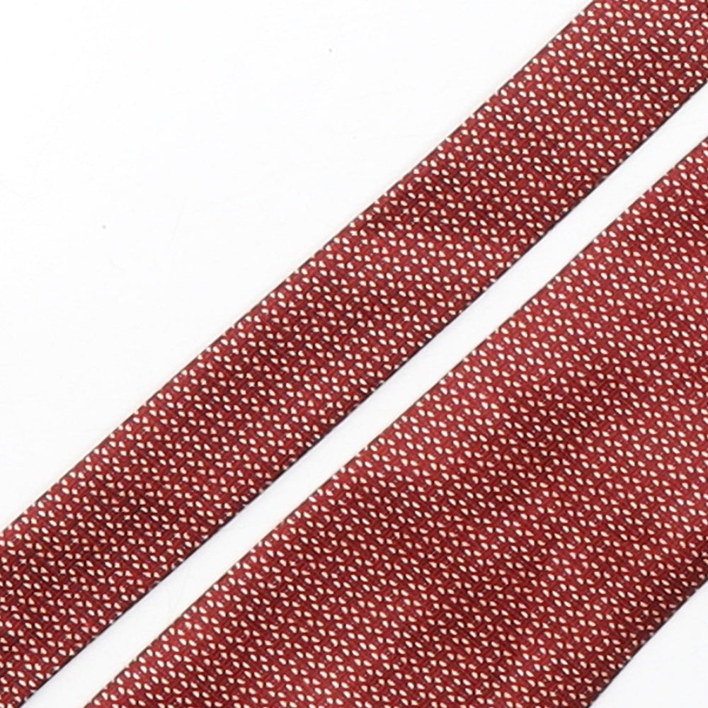 Ted Taylor Mens Multicoloured Geometric Polyester Pointed Tie One Size
