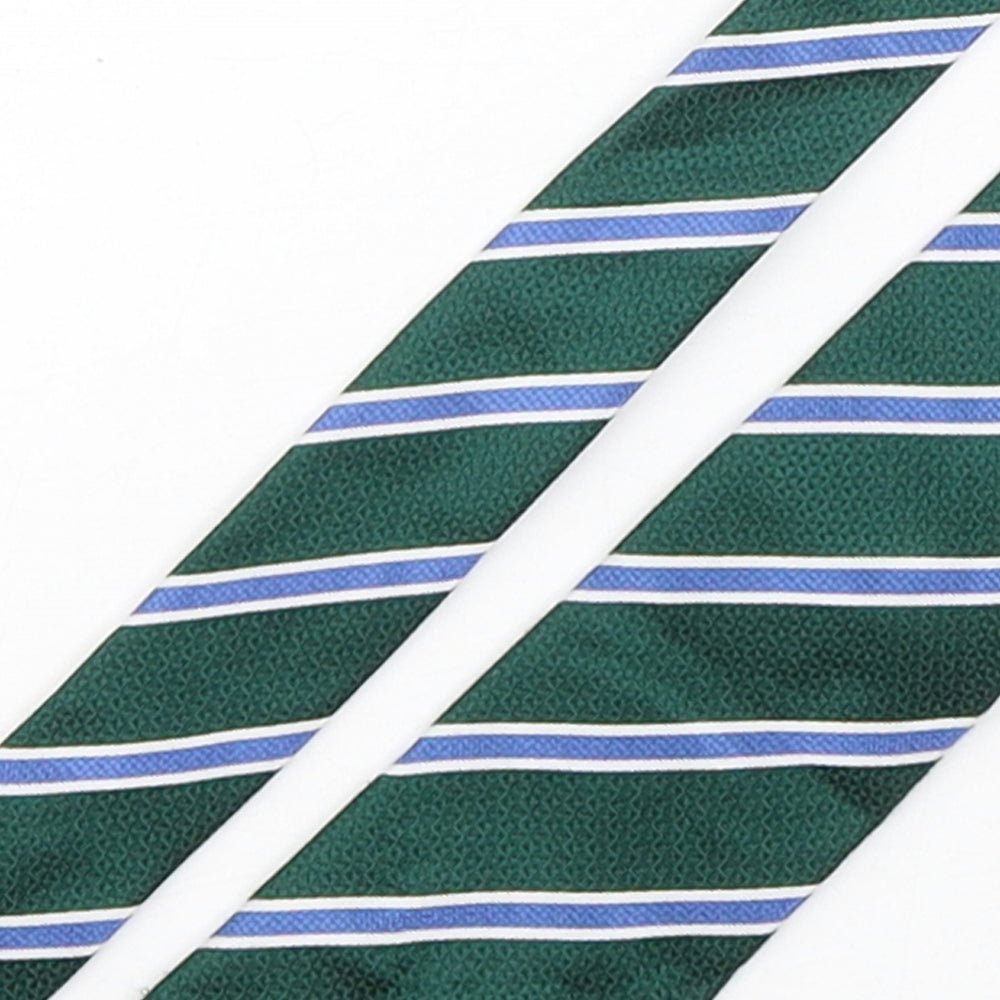 Charles Tyrwhitt Mens Multicoloured Striped Silk Pointed Tie One Size