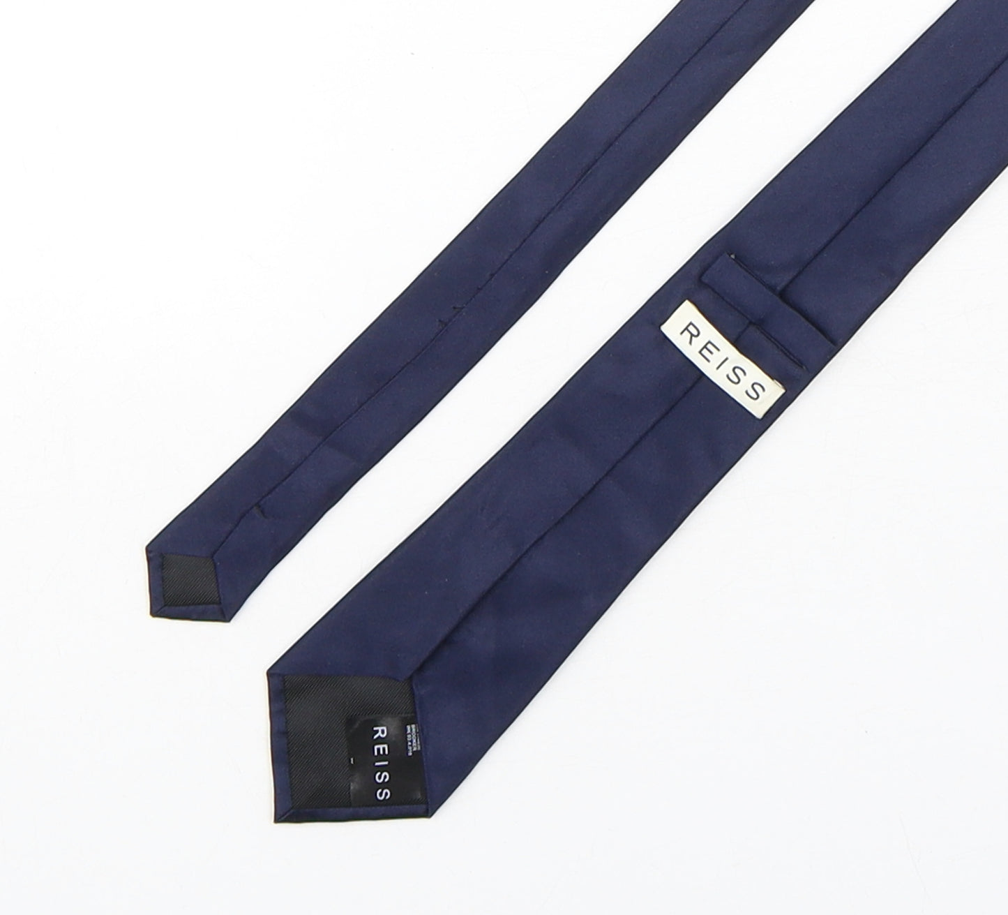 Reiss Mens Blue  Silk Pointed Tie One Size