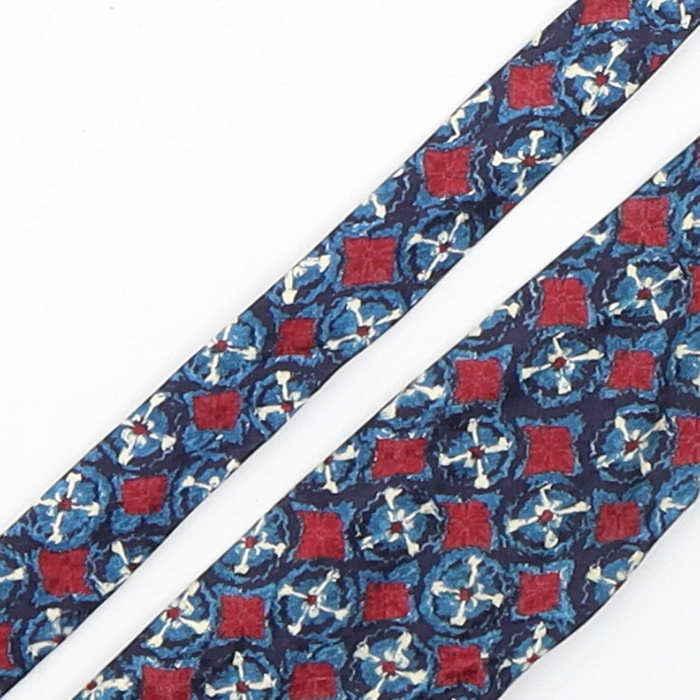 Marks and Spencer Mens Multicoloured Geometric Silk Pointed Tie One Size