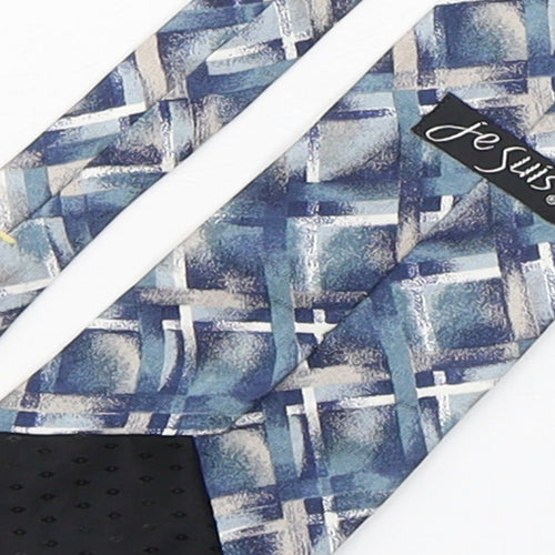 Je Suis  Mens Multicoloured Plaids & Checks Silk Pointed Tie One Size