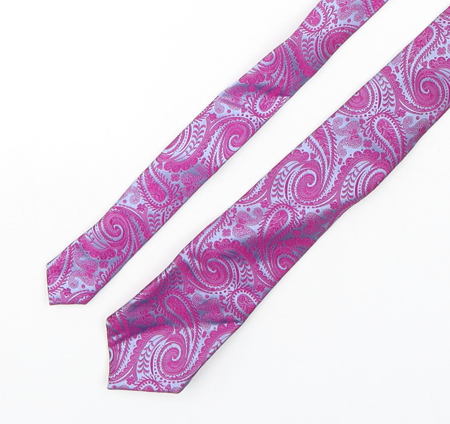 Moss Mens Multicoloured Paisley Silk Pointed Tie One Size