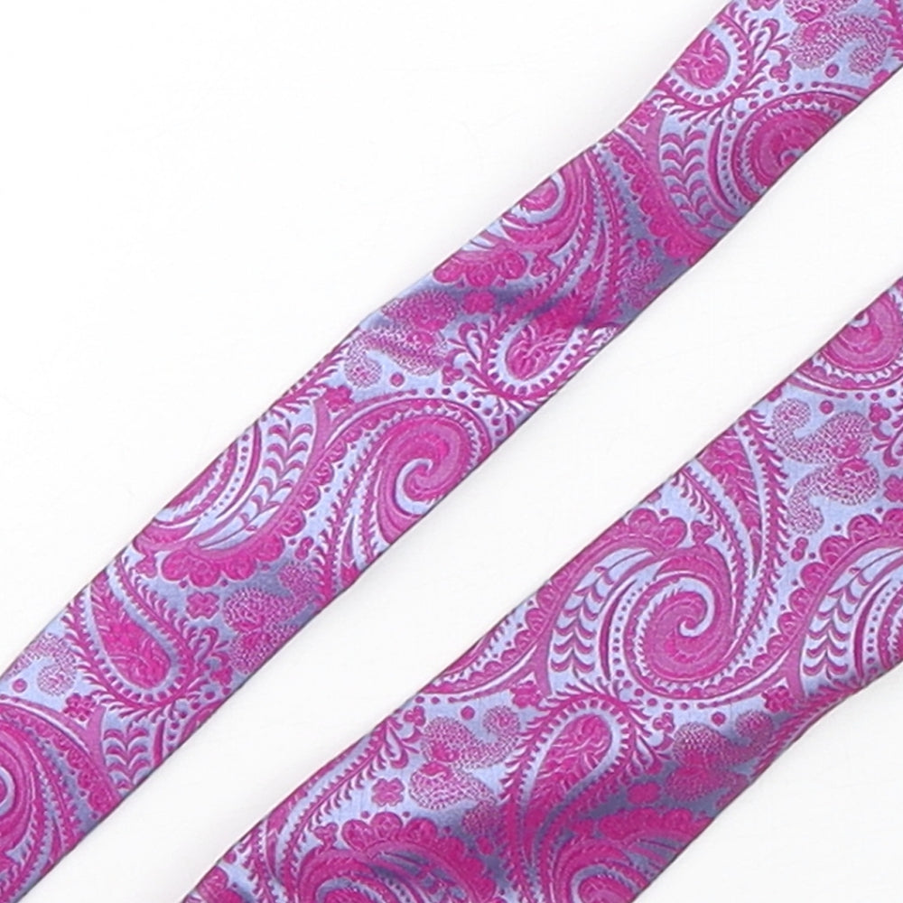 Moss Mens Multicoloured Paisley Silk Pointed Tie One Size