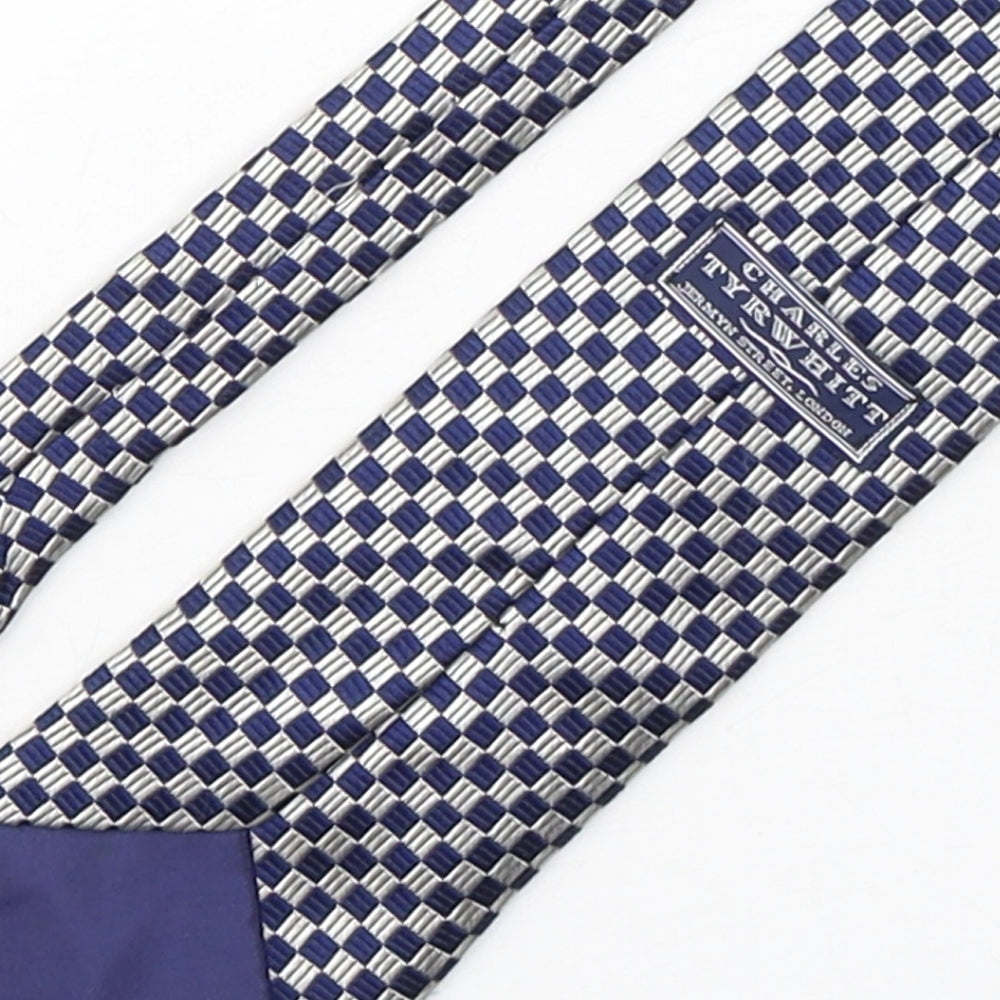 Charles Tyrwhitt Mens Multicoloured Plaids & Checks Silk Pointed Tie One Size