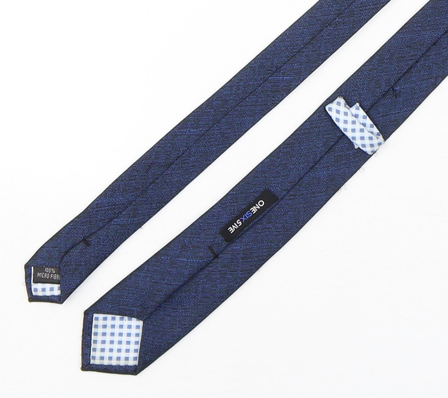 OneSix5ive Mens Blue  Microfibre Pointed Tie One Size