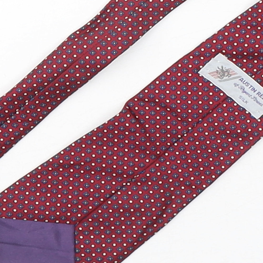 Austin Reed  Mens Multicoloured Geometric Silk Pointed Tie One Size