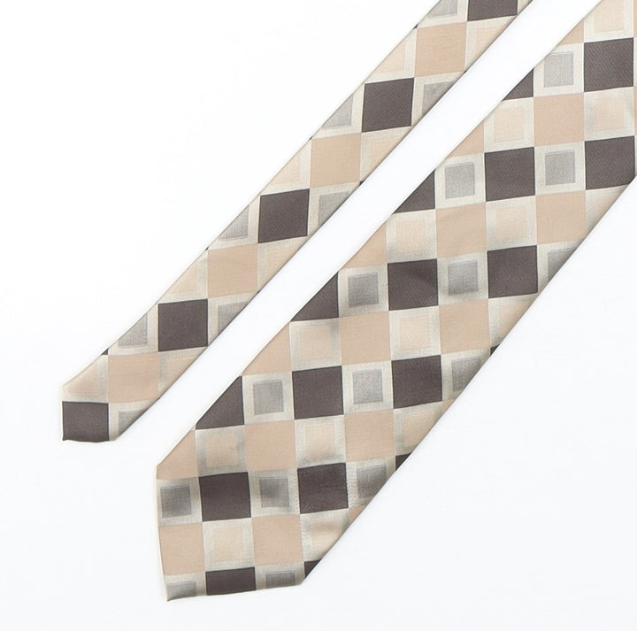 Greenwoods Mens Multicoloured Plaids & Checks Polyester Pointed Tie One Size