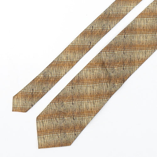 Kensinton Mens Bronze Striped Silk Pointed Tie One Size