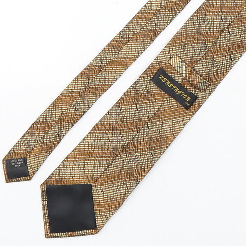 Kensinton Mens Bronze Striped Silk Pointed Tie One Size