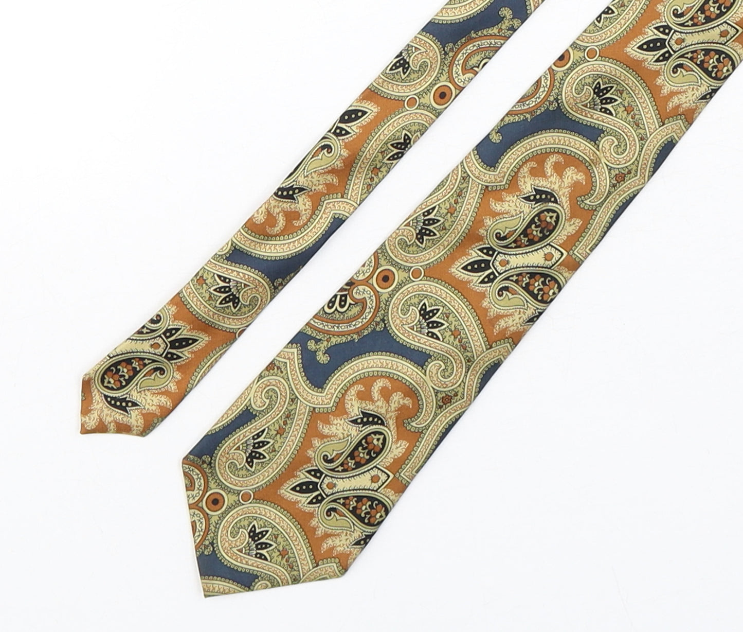 Cardinale Mens Multicoloured Paisley Silk Pointed Tie One Size