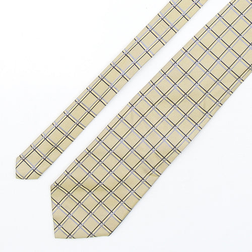 Cezan Mens Multicoloured Plaids & Checks Silk Pointed Tie One Size