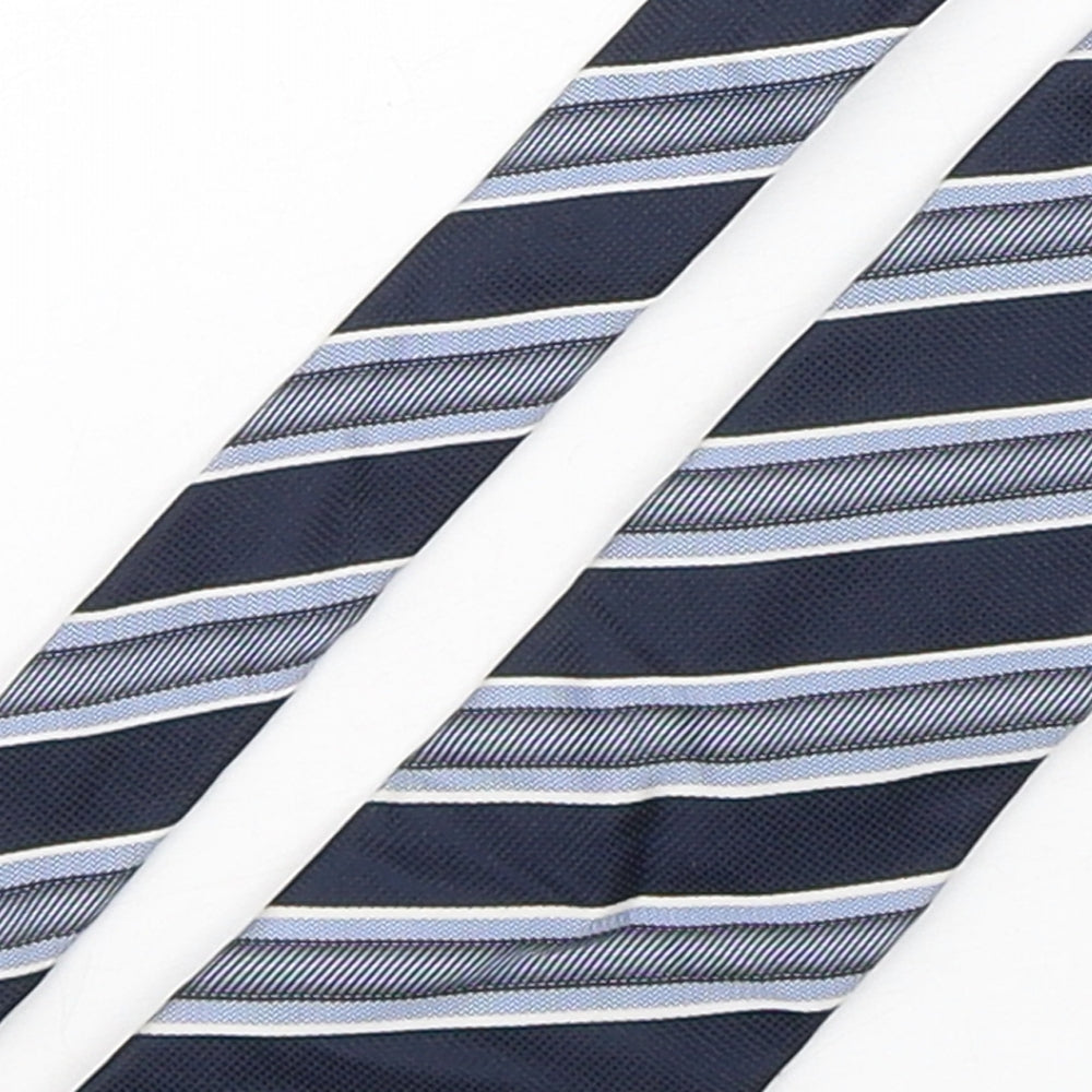 Racing Green  Mens Multicoloured Striped Silk Pointed Tie One Size