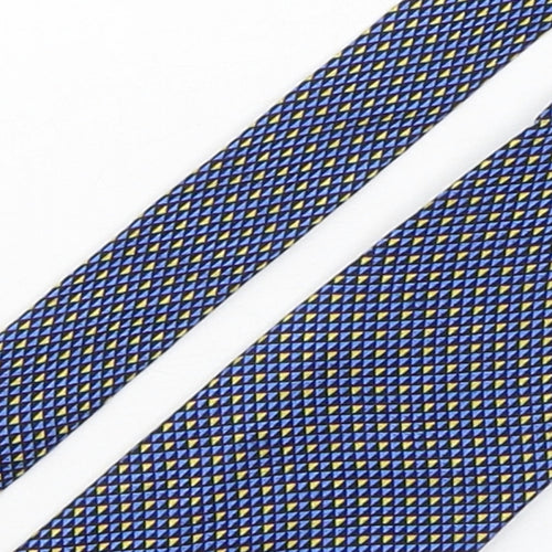 Gianni Ricci  Mens Multicoloured Geometric Silk Pointed Tie One Size