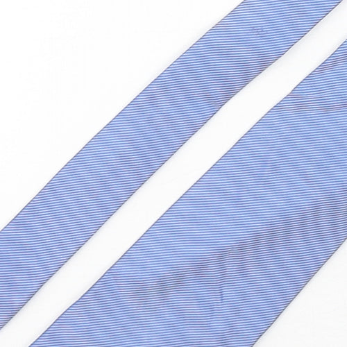 NEXT Mens Blue Striped Silk Pointed Tie One Size