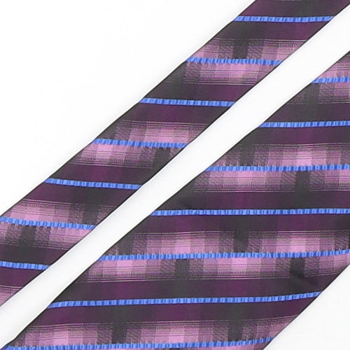 Jiluoha Mens Multicoloured Striped Polyester Pointed Tie One Size