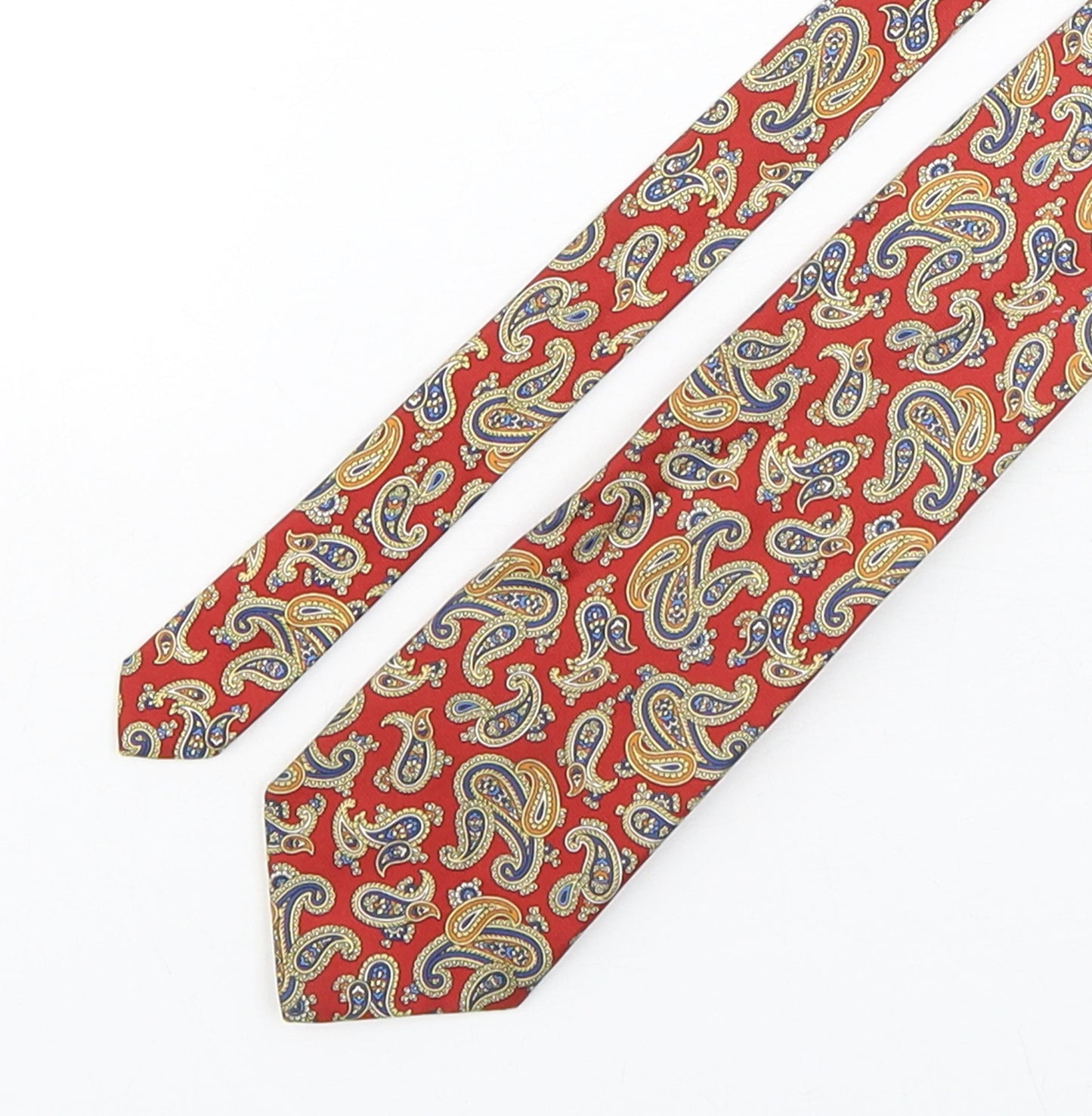 Canda Mens Multicoloured Paisley Silk Pointed Tie One Size
