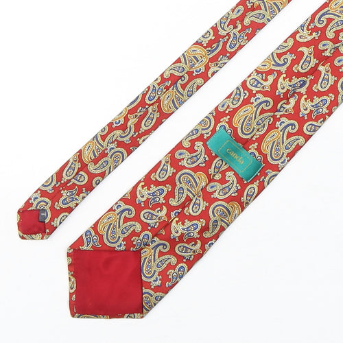 Canda Mens Multicoloured Paisley Silk Pointed Tie One Size