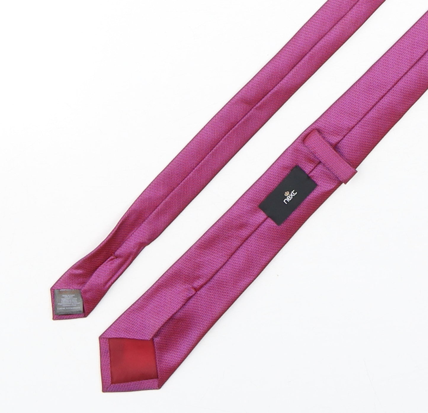 NEXT Mens Purple  Silk Pointed Tie One Size