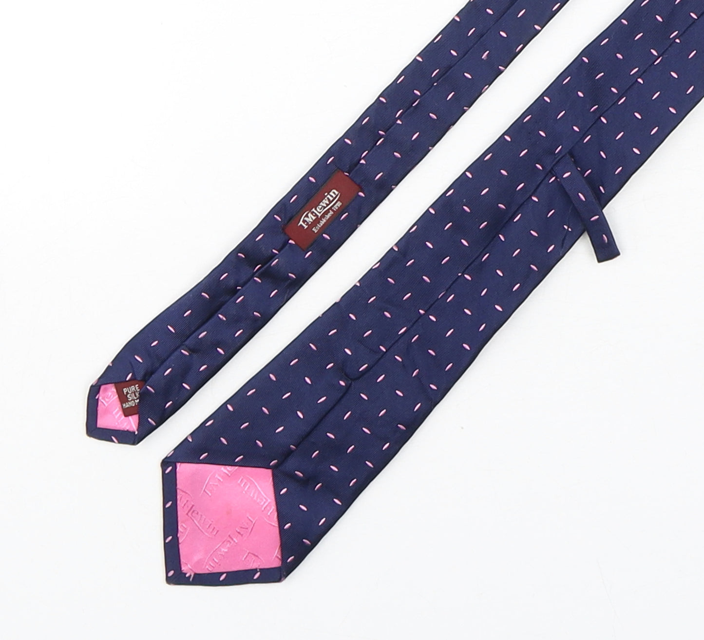 T.M.Lewin  Mens Multicoloured Geometric Silk Pointed Tie One Size