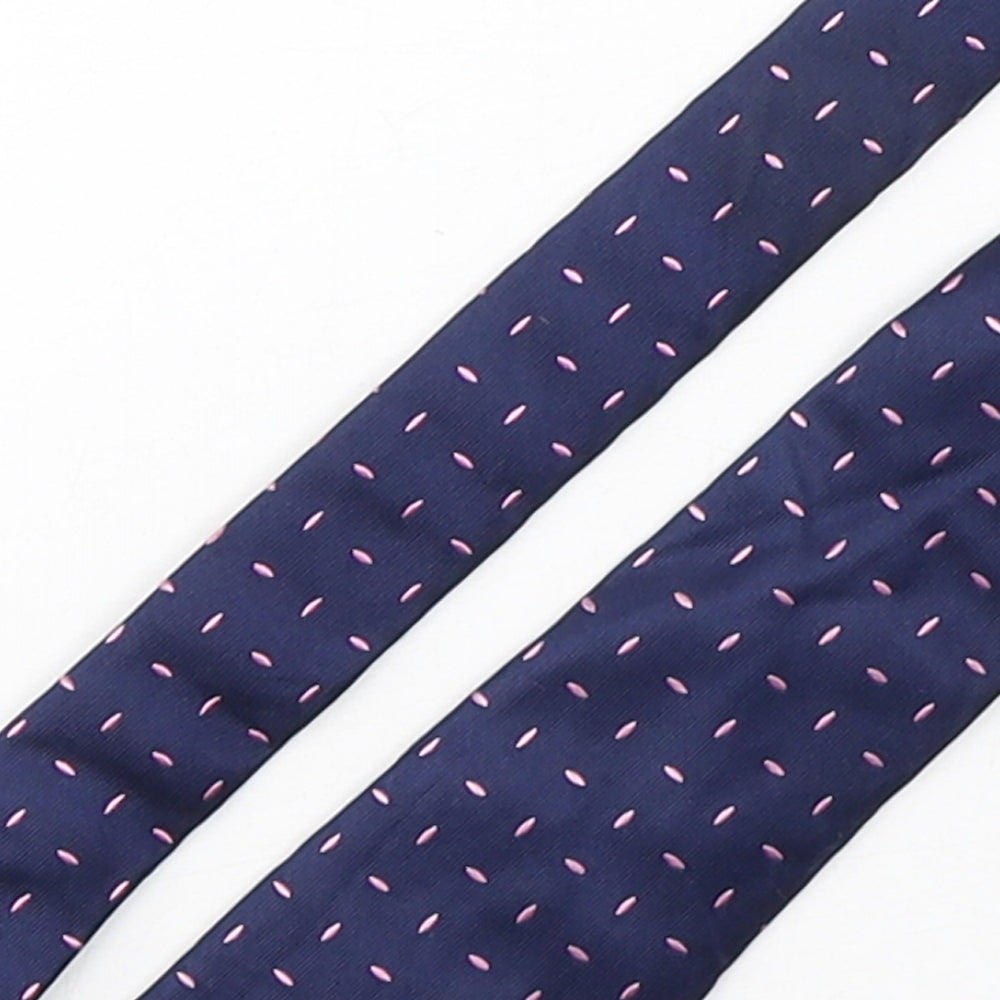 T.M.Lewin  Mens Multicoloured Geometric Silk Pointed Tie One Size