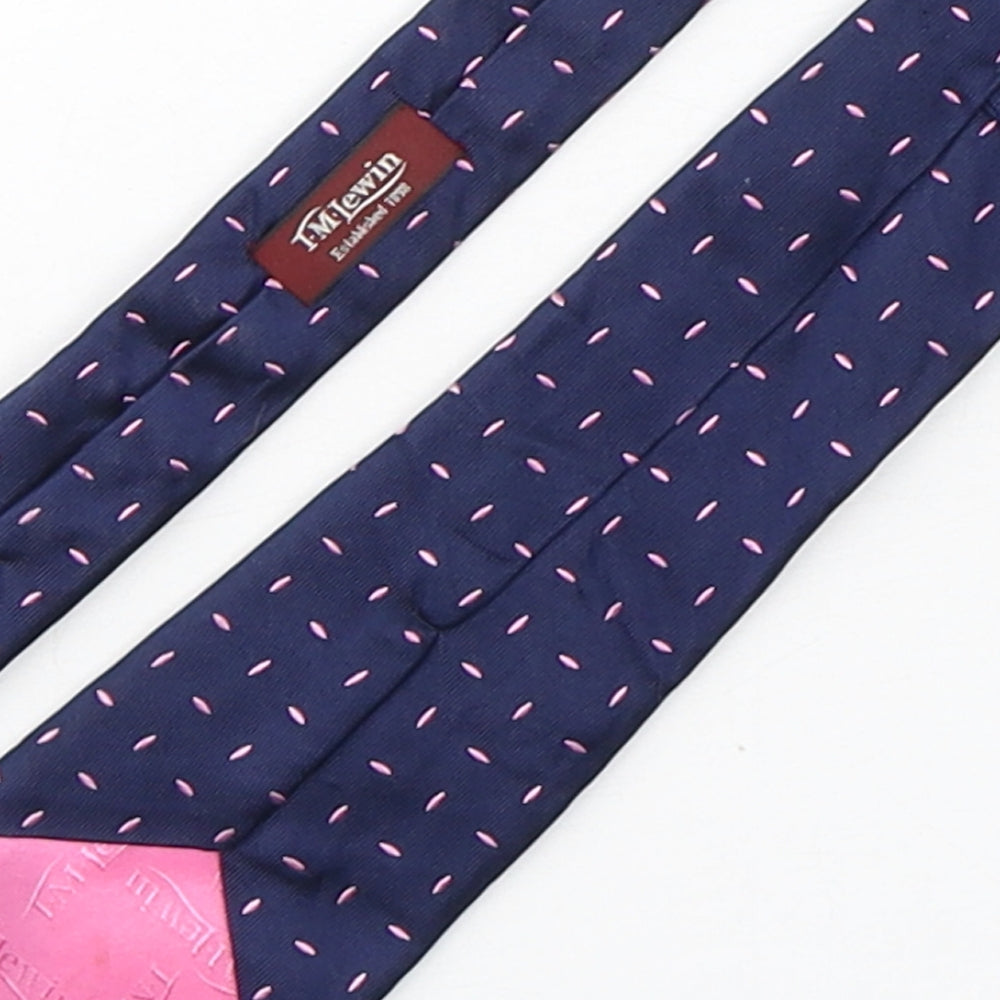 T.M.Lewin  Mens Multicoloured Geometric Silk Pointed Tie One Size