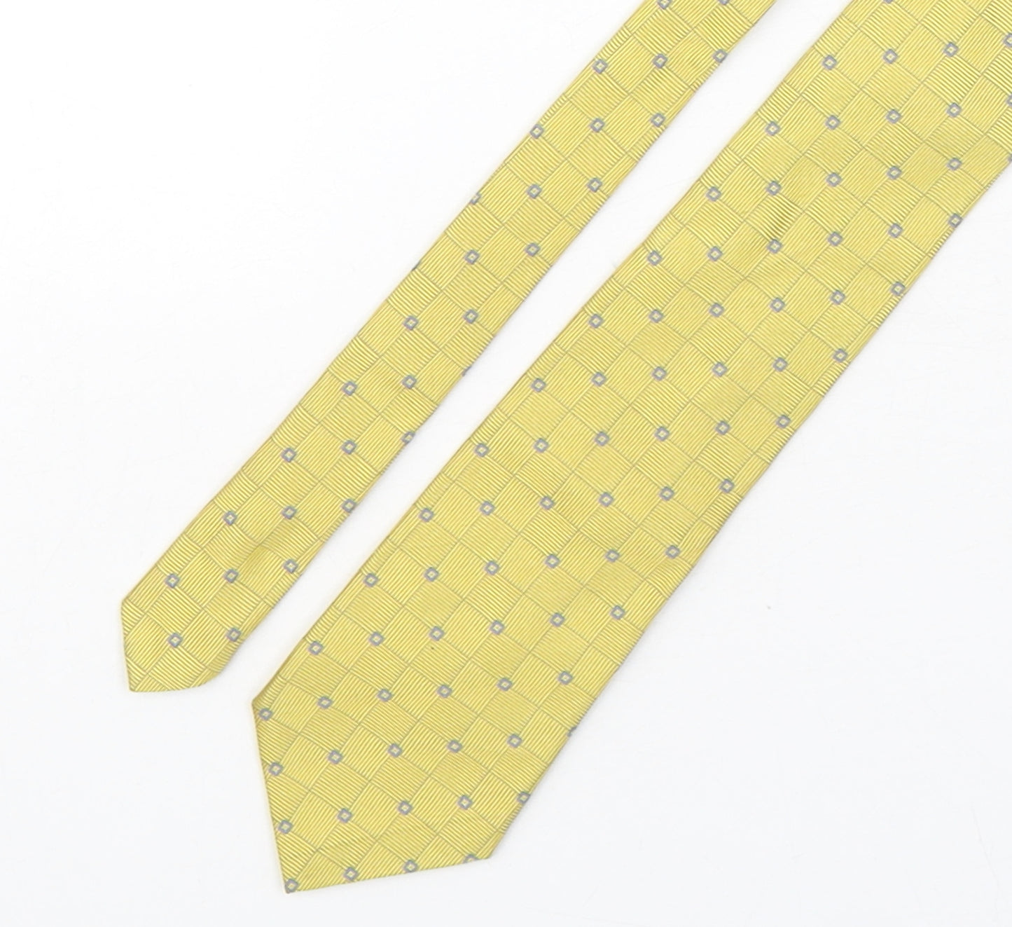 Marks and Spencer Mens Multicoloured Geometric Silk Pointed Tie One Size