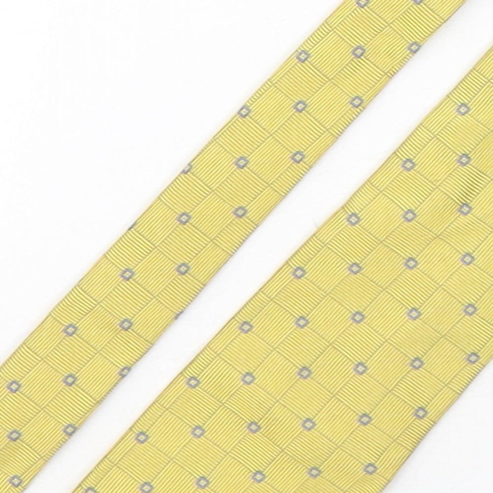 Marks and Spencer Mens Multicoloured Geometric Silk Pointed Tie One Size