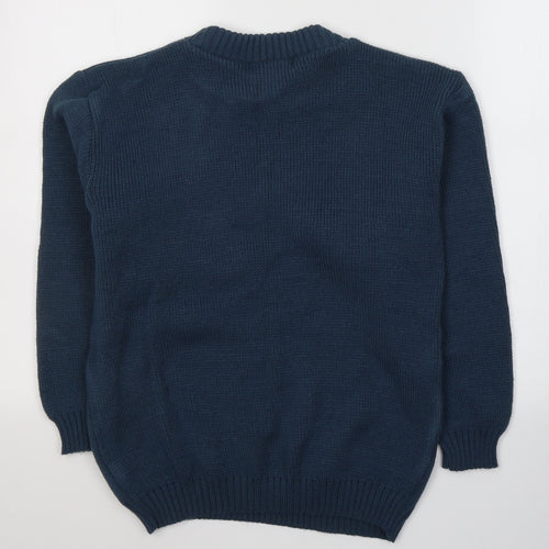 Carabou Boys Beige Round Neck  Acrylic Pullover Jumper Size 11-12 Years  Pullover - Christmas Jumper Polar bear