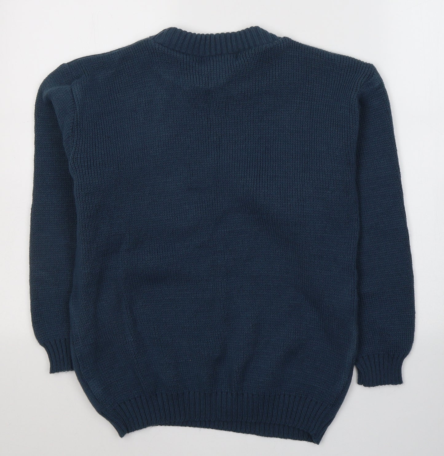 Carabou Boys Beige Round Neck  Acrylic Pullover Jumper Size 11-12 Years  Pullover - Christmas Jumper Polar bear