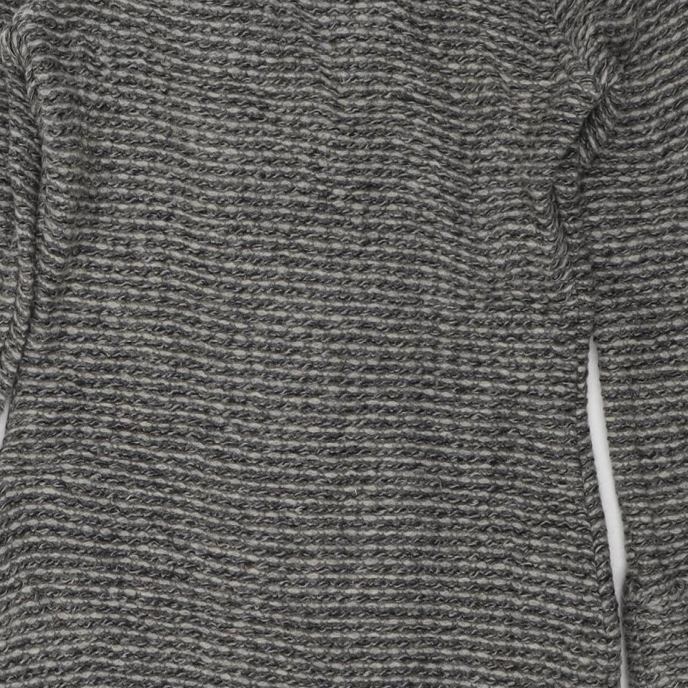 Autograph Womens Grey Collared  Wool Cardigan Jumper Size 14