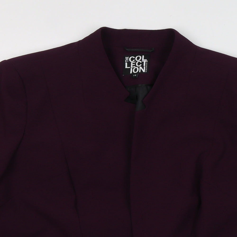 THE COLLECTION Womens Purple   Jacket Blazer Size 18