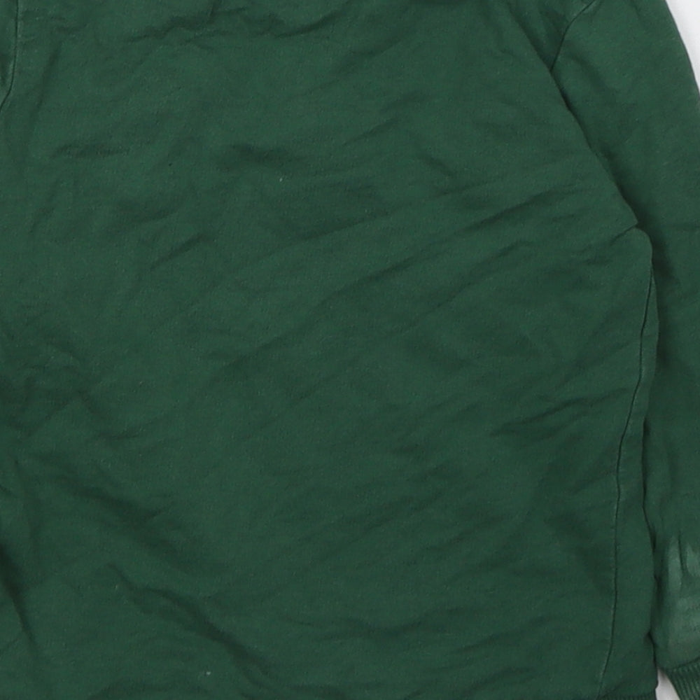Matalan Boys Green  Cotton Pullover Casual Size 2-3 Years Round Neck Pullover - Animals