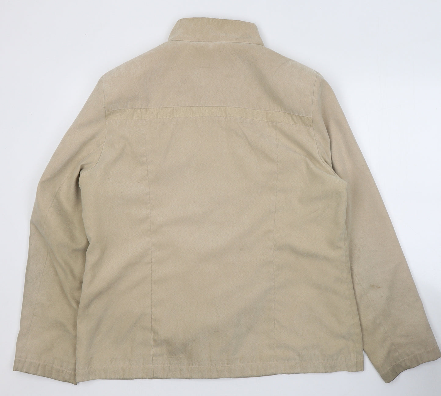 EWM Womens Beige   Jacket Coat Size 16  Zip
