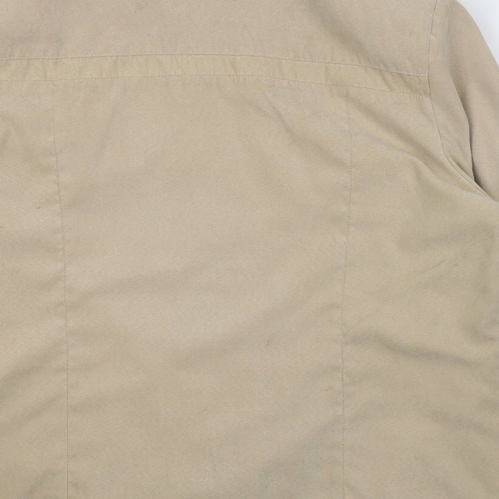 EWM Womens Beige   Jacket Coat Size 16  Zip