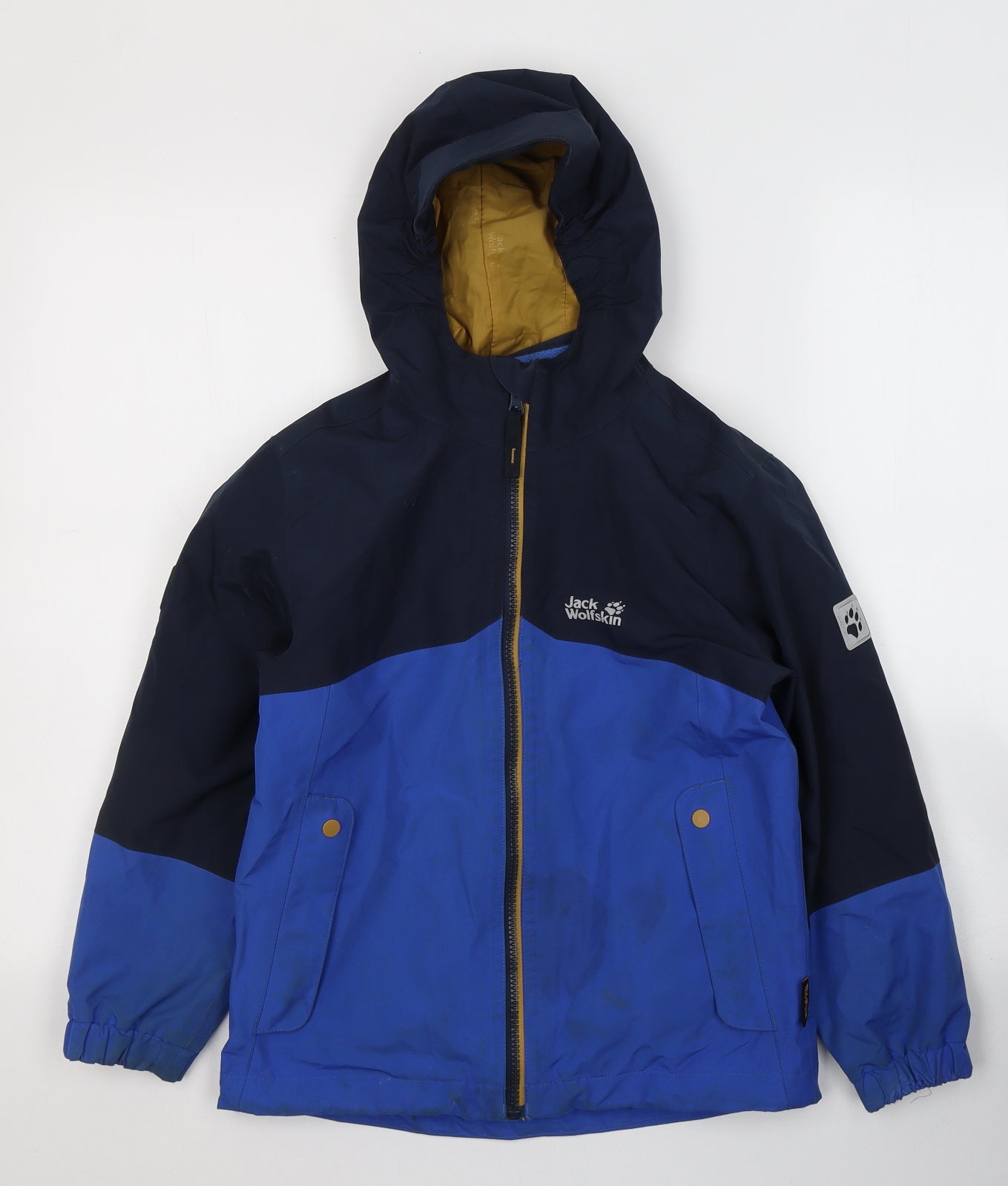 Jack Wolfskin Boys Blue   Ski Jacket Coat Size 7-8 Years  Zip
