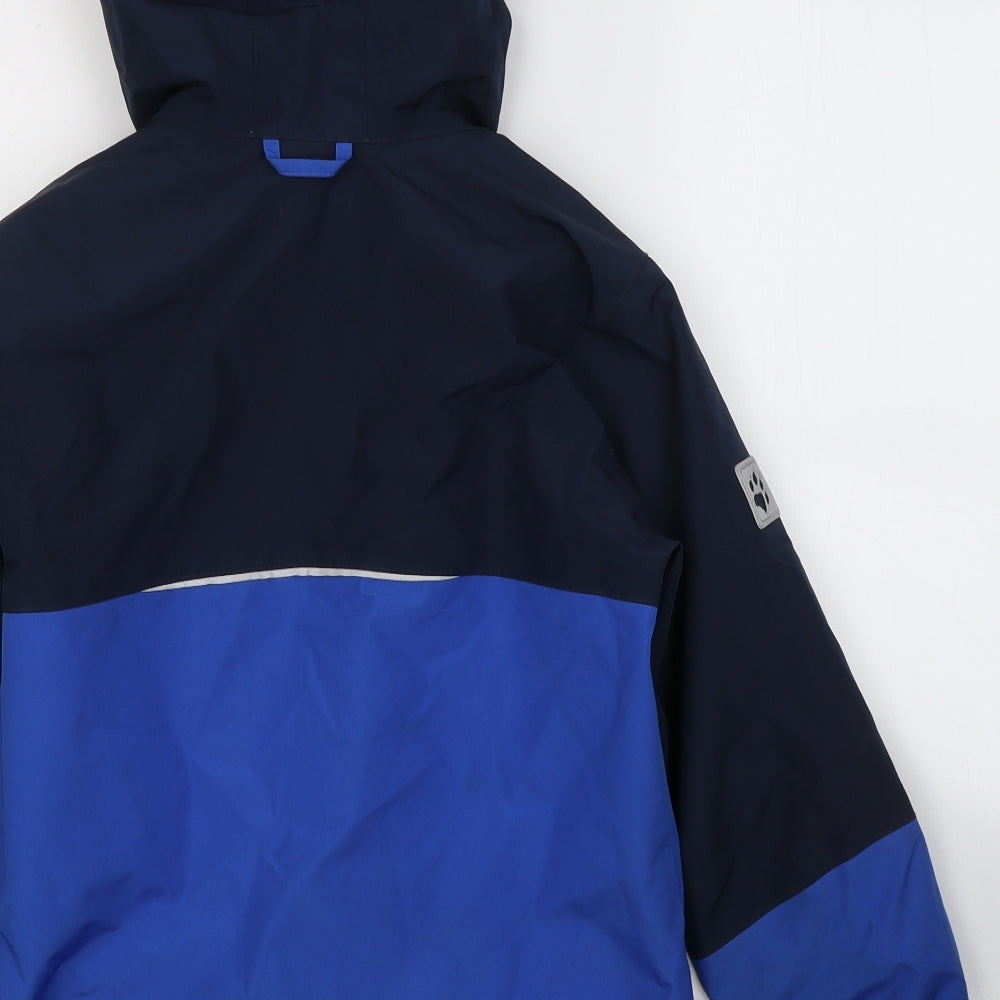 Jack Wolfskin Boys Blue   Ski Jacket Coat Size 7-8 Years  Zip