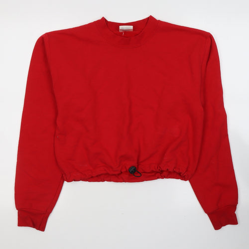 Port and company Womens Red  Cotton Pullover Sweatshirt Size S  Pullover