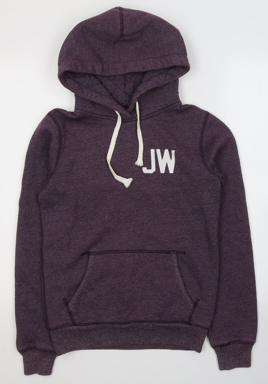 Jack Wills Womens Purple  Cotton Pullover Hoodie Size 8  Pullover