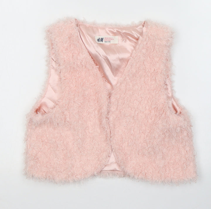H&M Girls Pink   Jacket Coat Size 11-12 Years