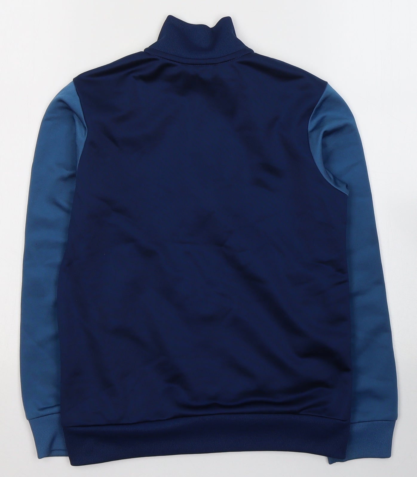 adidas Boys Blue  Polyester Full Zip Sweatshirt Size 7-8 Years  Zip