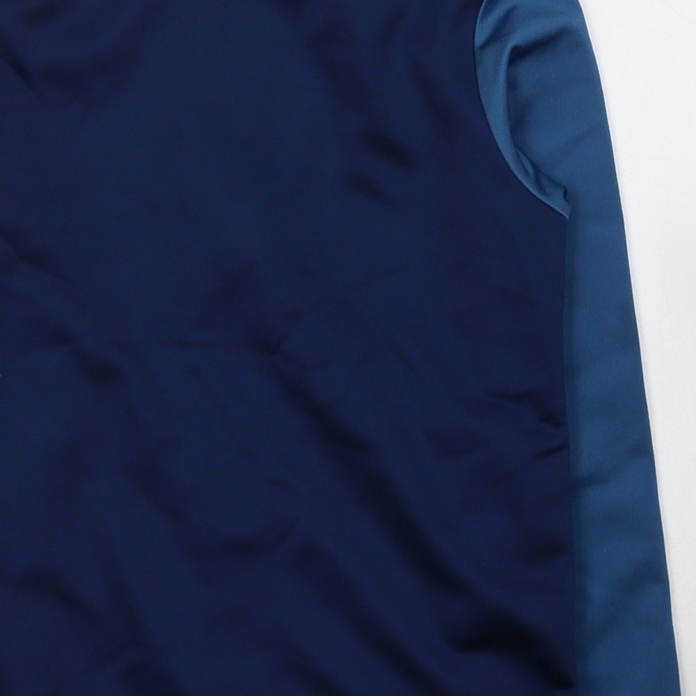 adidas Boys Blue  Polyester Full Zip Sweatshirt Size 7-8 Years  Zip