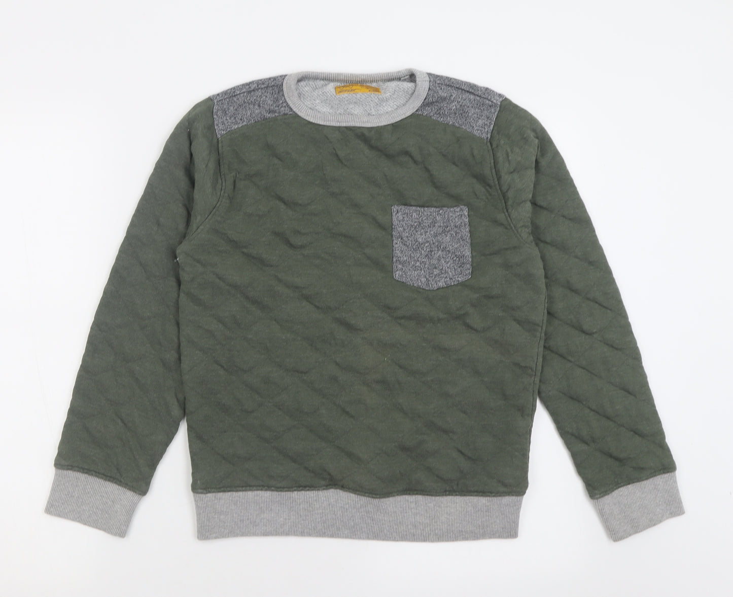 NEXT Boys Green  Cotton Pullover Sweatshirt Size 12 Years  Pullover