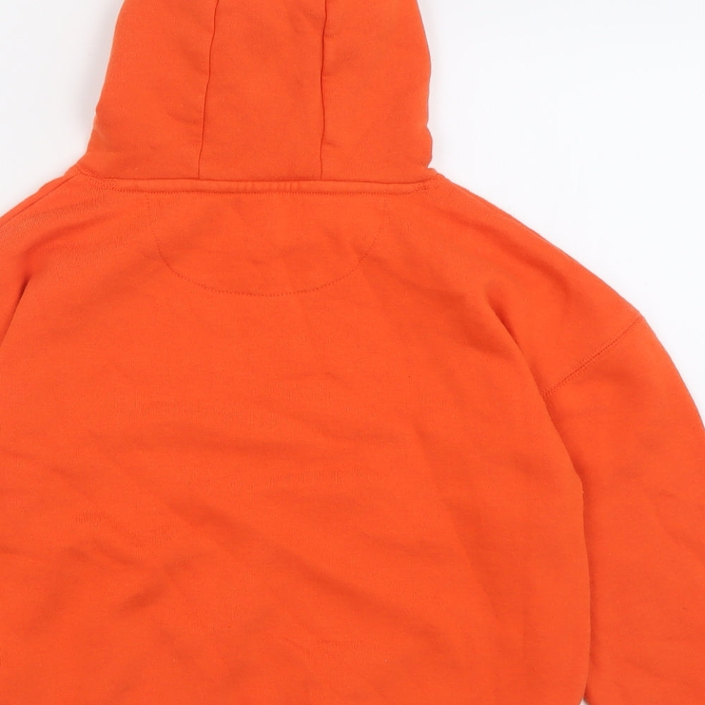 Primark Boys Orange  Cotton Pullover Hoodie Size 8-9 Years  Pullover - make a change