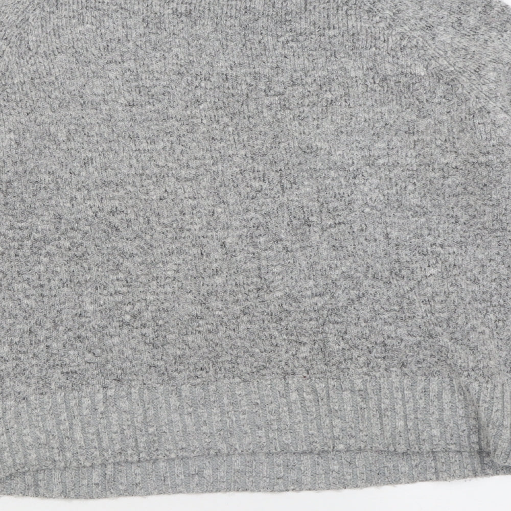 FOREVER 21 Womens Grey Crew Neck  Acrylic Pullover Jumper Size S