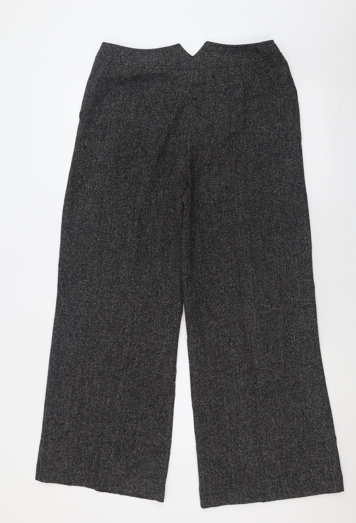 Alex & Co Womens Black  Polyester Trousers  Size 12 L29 in Regular Button